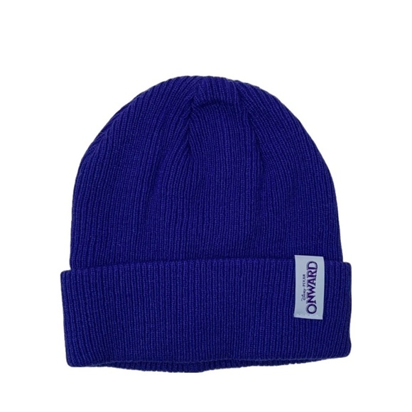 Disney Pixar ONWARD Blue Knit Beanie Hat Ski Cap OSFM One Size Fits Most - Picture 1 of 5